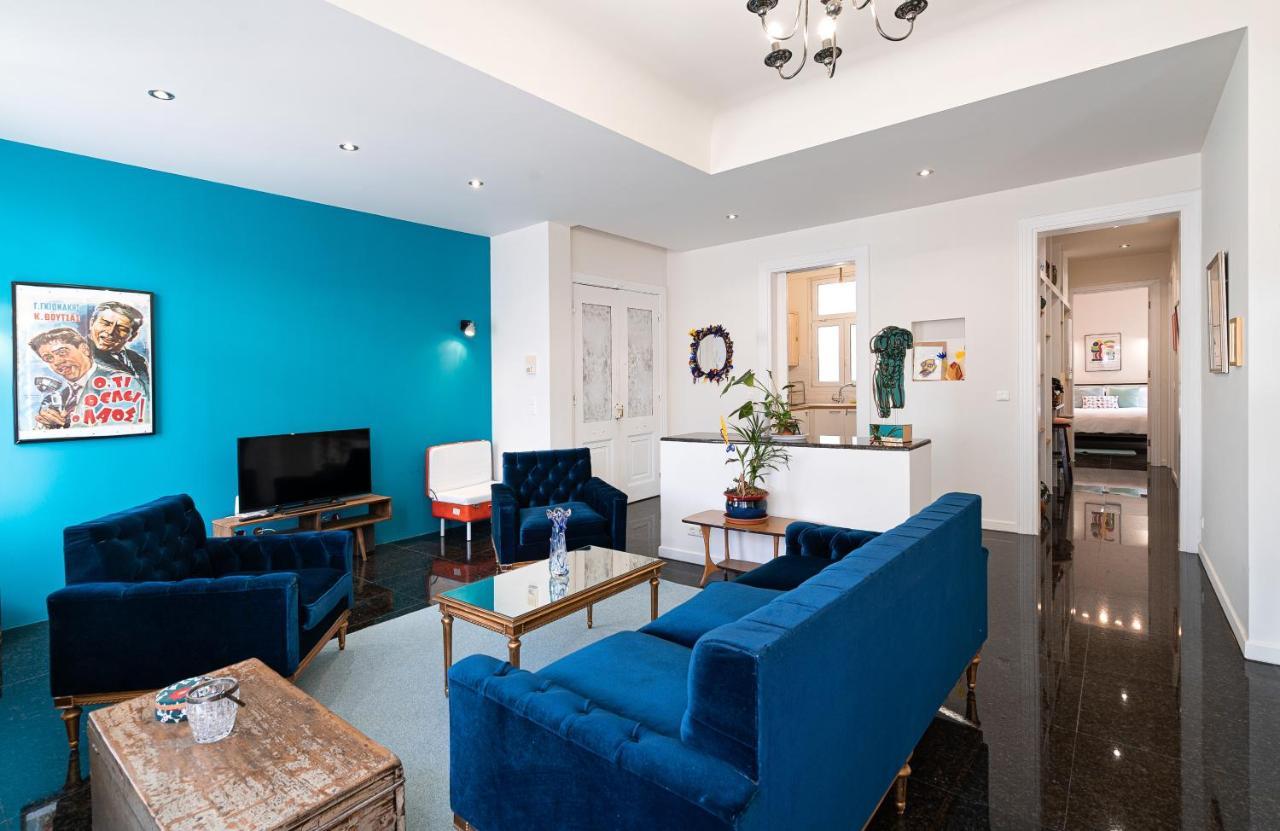 Spacious & Artistic Retro 2Bd Apt With Sauna Athena Bagian luar foto
